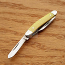 Rough Rider Tiny Stockman Pocket Knife 440 Stainless Blades Yellow Bone Handle R811 -Rough Ryder - Survivor Hand Precision Knives & Outdoor Gear Store