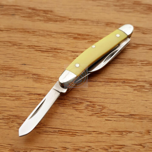 Rough Rider Tiny Stockman Pocket Knife 440 Stainless Blades Yellow Bone Handle R811 -Rough Ryder - Survivor Hand Precision Knives & Outdoor Gear Store