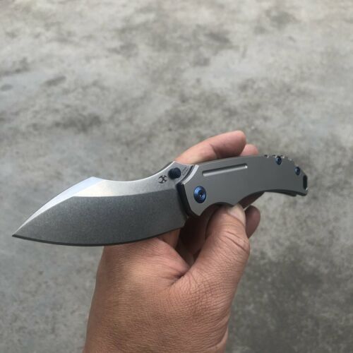 Kansept Knives Pelican EDC Framelock Folding Knife 3" S35VN Steel Blade Titanium Handle 1018A3 -Kansept Knives - Survivor Hand Precision Knives & Outdoor Gear Store