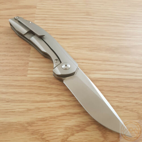 Kansept Knives Mini Accipiter Folding Knife 2.75" S35VN Steel Blade Titanium/Micarta Handle 2007A1 -Kansept Knives - Survivor Hand Precision Knives & Outdoor Gear Store