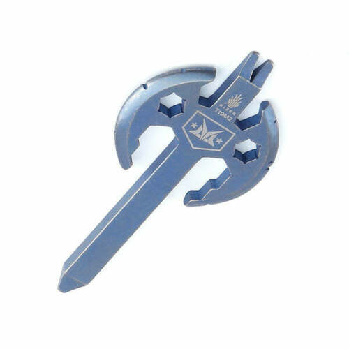 Kizer Cutlery Pry Axe Stonewash Finish Blue Titanium One Piece Construction 109 -Kizer Cutlery - Survivor Hand Precision Knives & Outdoor Gear Store