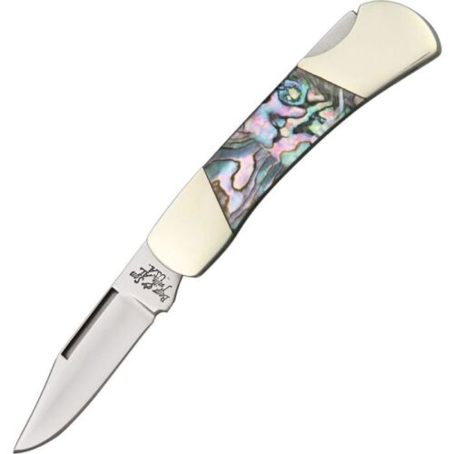 Bear & Son Executive Lockback Folding Knife 2.12" Stainless Steel Clip Blade Genuine Abalone Handle 26 -Bear & Son - Survivor Hand Precision Knives & Outdoor Gear Store