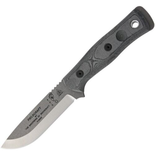 TOPS FIeldcraft BOB Hunter Fixed Knife 4.5" 1095 High Carbon Steel Drop Point Blade Gray Canvas Micarta Handle BROSTBF02 -TOPS - Survivor Hand Precision Knives & Outdoor Gear Store