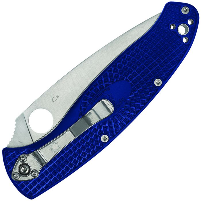 Spyderco Resilience Folding Knife 4.25" CPM S35VN Steel Blade Blue FRN Handle 142PBL -Spyderco - Survivor Hand Precision Knives & Outdoor Gear Store