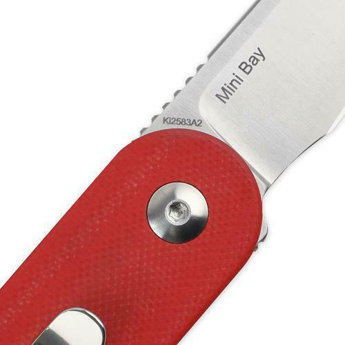 Kizer Cutlery Mini Folding Knife 1.88" S35VN Steel Blade White/Red/Black G-10 Handle 2583A2 -Kizer Cutlery - Survivor Hand Precision Knives & Outdoor Gear Store