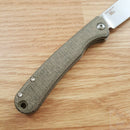 Kershaw Federalist Folding Knife 3.25" CPM-154 Steel Blade Green Canvas Micarta 4320 -Kershaw - Survivor Hand Precision Knives & Outdoor Gear Store