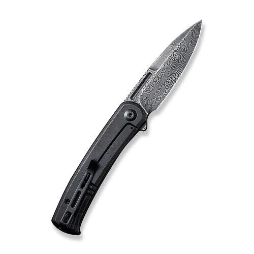 Civivi Cetos Folding Knife 3.48" Damascus Steel Blade Black Carbon Fiber Handle 21025BDS1 -Civivi - Survivor Hand Precision Knives & Outdoor Gear Store