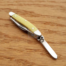 Rough Rider Tiny Stockman Pocket Knife 440 Stainless Blades Yellow Bone Handle R811 -Rough Ryder - Survivor Hand Precision Knives & Outdoor Gear Store