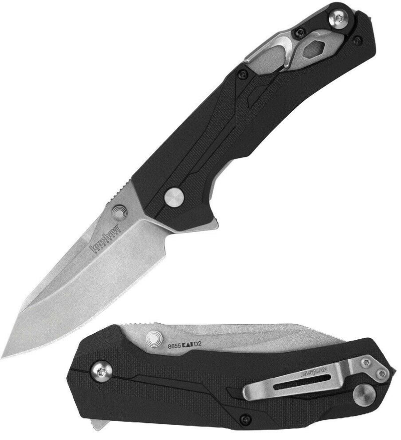 Kershaw Drivetrain Folding Knife 3.25" D2 Tool Steel Blade Black Nylon Handle 8655 -Kershaw - Survivor Hand Precision Knives & Outdoor Gear Store