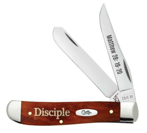 Case XX Disciple Pocket Knife Stainless Steel Blades Red Chestnut Smooth Bone Handle 60868 -Case Cutlery - Survivor Hand Precision Knives & Outdoor Gear Store