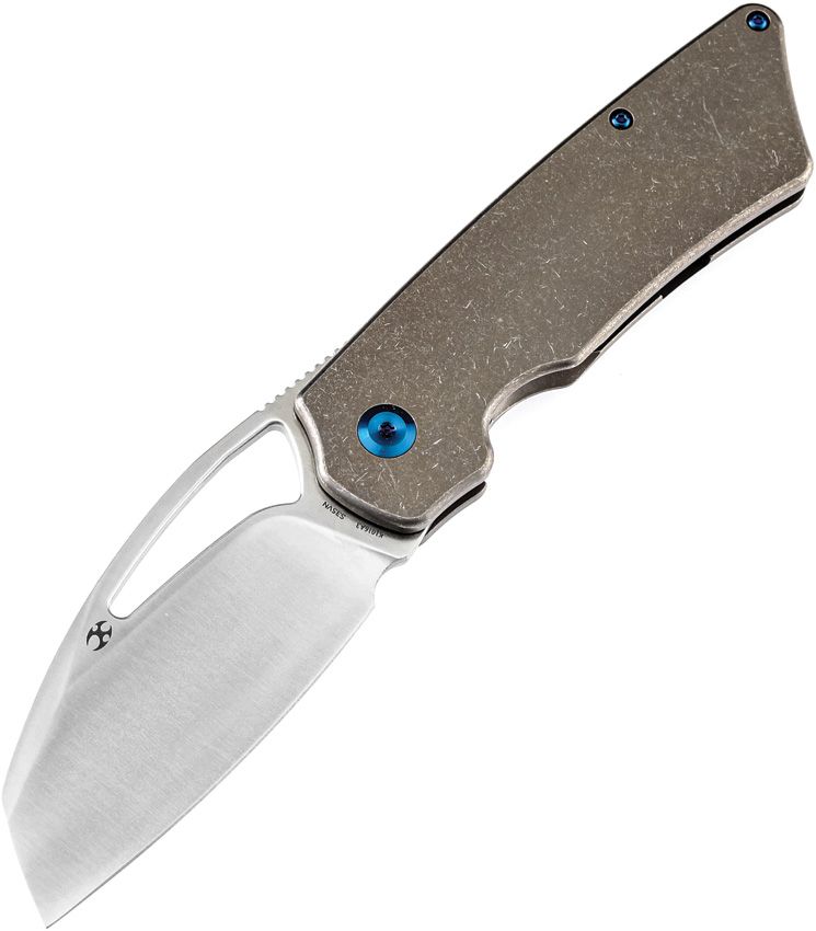 Kansept Knives Goblin Folding Knife 3.5 CPM-S35VN Blade Bronze Stonewash Finish Titanium Handle 1016A3 -Kansept Knives - Survivor Hand Precision Knives & Outdoor Gear Store