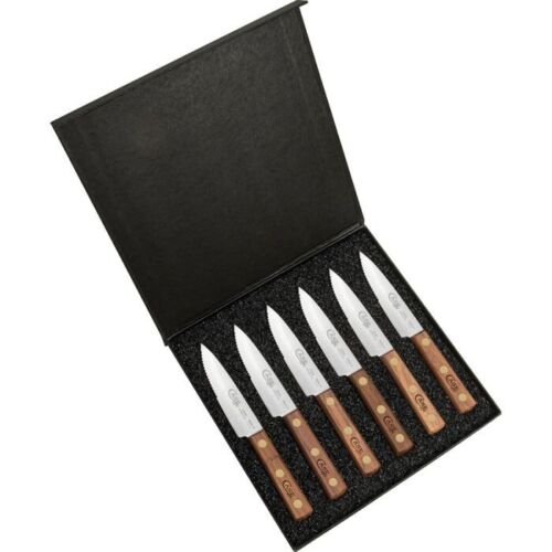 Case XX Steak Set Of 6 Kitchen Knife Tru-Sharp Surgical Steel Blade Walnut Wood Handle 11078 -Case Cutlery - Survivor Hand Precision Knives & Outdoor Gear Store