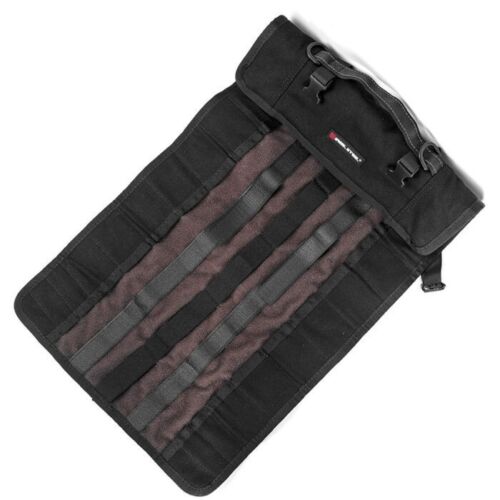 Real Steel EDC Roll Black Canvas Outer Construction With Moisture Resistant Interior Padding RS051 -Real Steel - Survivor Hand Precision Knives & Outdoor Gear Store