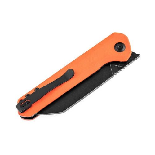 Kansept Knives Bulldozer Folding Knife 3.75" D2 Tool Steel Blade Orange G10 Handle 1028A7 -Kansept Knives - Survivor Hand Precision Knives & Outdoor Gear Store