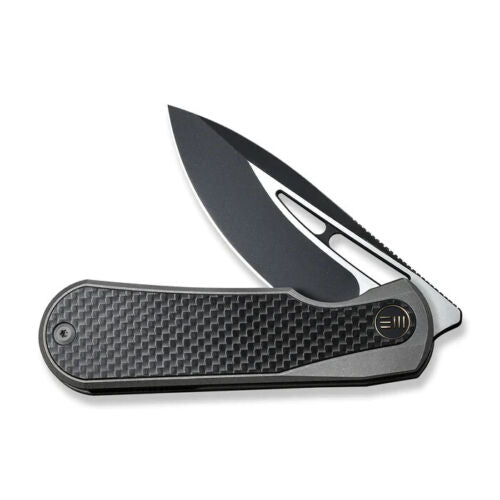 We Knife Co Baloo Frame Folding Knife 3.25" CPM-20CV Steel Blade Stonewash Finish Titanium/Twill Carbon Fiber Inlay Handle 210332 -We Knife Co - Survivor Hand Precision Knives & Outdoor Gear Store