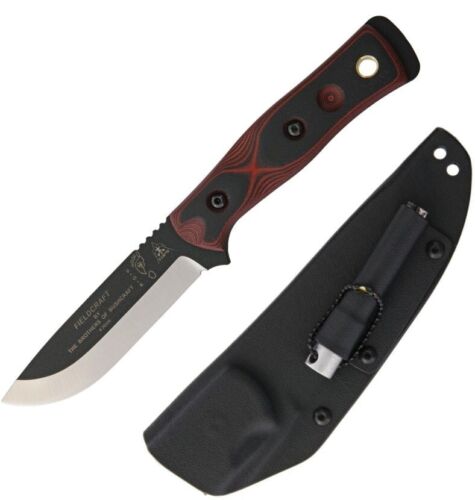 TOPS BOB Hunter Fixed Knife 4.5" 1095HC Steel Full Tang Blade Black/Red G-10 Handle BROSRB -TOPS - Survivor Hand Precision Knives & Outdoor Gear Store