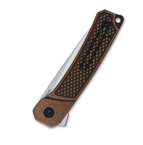 QSP Knife Osprey Linerlock Folding Knife 3.25" 14C28N Steel Blade Copper Handle 139E1 -QSP Knife - Survivor Hand Precision Knives & Outdoor Gear Store