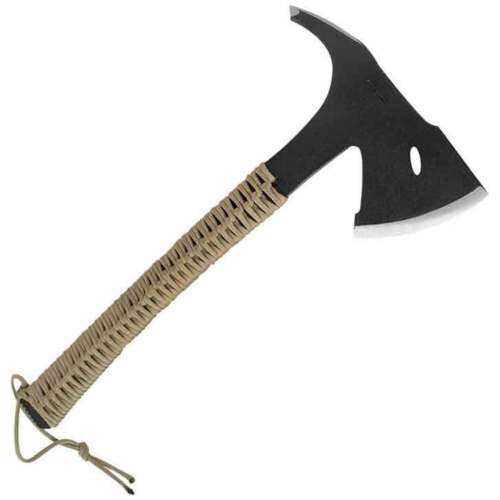 Condor Sentinel Fixed 7" 1075HC Steel Axe Head Tan Cord Wrapped Handle TK181036 -Condor - Survivor Hand Precision Knives & Outdoor Gear Store