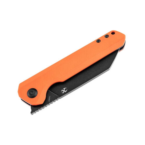 Kansept Knives Bulldozer Folding Knife 3.75" D2 Tool Steel Blade Orange G10 Handle 1028A7 -Kansept Knives - Survivor Hand Precision Knives & Outdoor Gear Store