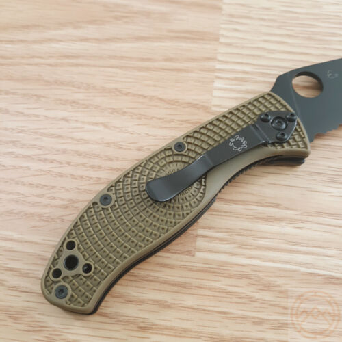 Spyderco Tenacious Folding Knife 3.38" 8Cr13MoV Steel Blade OD Green FRN Handle 122PSODBK -Spyderco - Survivor Hand Precision Knives & Outdoor Gear Store