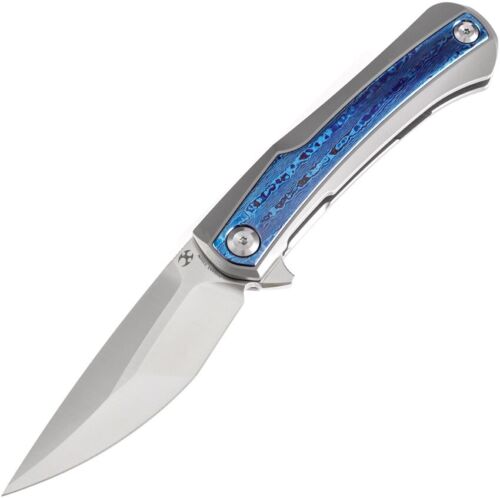 Kansept Knives Folding Knife 4" CPM S35VN Steel Blade Gray Titanium / Timascus Handle 1024A3 -Kansept Knives - Survivor Hand Precision Knives & Outdoor Gear Store