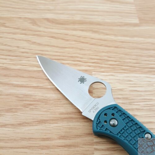 Spyderco Delica 4 Lockback Folding Knife 3" K390 Tool Steel Blade Blue FRN Handle C11FPK390 -Survivor Hand - Survivor Hand Precision Knives & Outdoor Gear Store