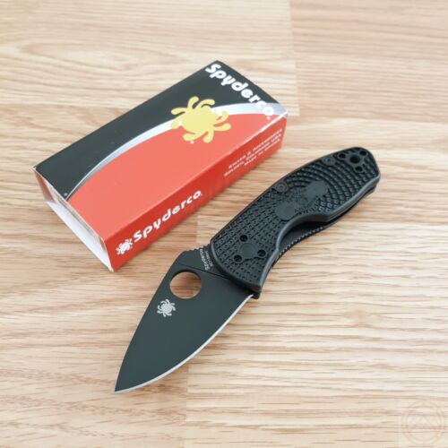 Spyderco Ambitious Folding Knife 2.31" 8Cr13MoV Steel Blade Black FRN Handle 148PBBK -Spyderco - Survivor Hand Precision Knives & Outdoor Gear Store