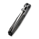 We Knife Co Nitro Mini Folding Knife 3.13" CPM-20CV Steel Drop Point Blade Black Linen Micarta Handle 220153 -We Knife Co - Survivor Hand Precision Knives & Outdoor Gear Store