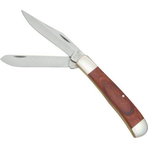 Bear & Son Trapper Pocket Knife Stainless Steel Clip And Spey Blades Rosewood Handle 254R -Bear & Son - Survivor Hand Precision Knives & Outdoor Gear Store