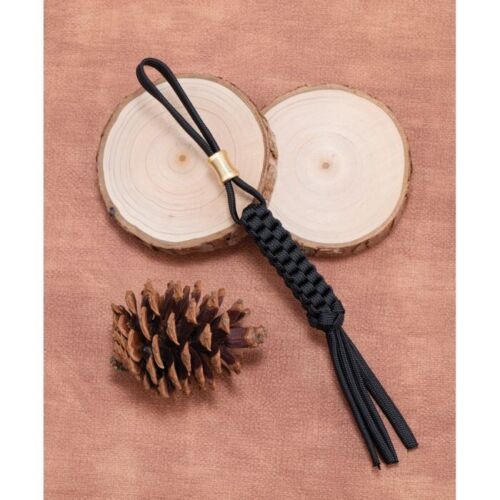 We Knife Co Black Lanyard Paracord One Piece Construction With Brass Bead EFREE -We Knife Co - Survivor Hand Precision Knives & Outdoor Gear Store