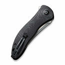 Civivi Synergy3 Linerlock Folding Knife 3.25" Nitro V Steel Blade Black G10 Handle C20075B1 -Civivi - Survivor Hand Precision Knives & Outdoor Gear Store