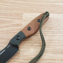 TOPS Hornero Fixed Knife 3" 1095HC Steel Blade Black / Tan Canvas Micarta Handle PHORN01 -TOPS - Survivor Hand Precision Knives & Outdoor Gear Store