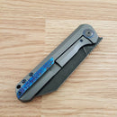 Kansept Knives Bulldozer Folding Knife 3.75" CPM-20CV Steel Blade Gray Titanium Handle 1028A2 -Kansept Knives - Survivor Hand Precision Knives & Outdoor Gear Store