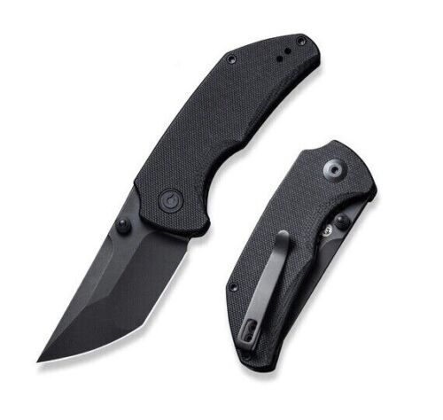 Civivi Thug 2 Linerlock Folding Knife 2.69" Nitro-V Steel Blade Black G10 Handle C20028C1 -Civivi - Survivor Hand Precision Knives & Outdoor Gear Store