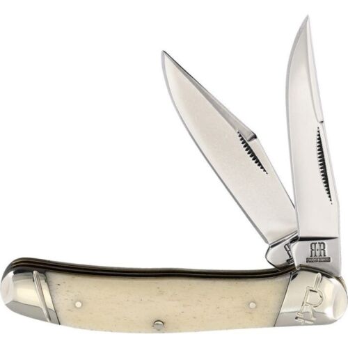 Rough Ryder Copperhead Pocket Knife Stainless Steel Clip And Skinner Blades White Smooth Bone Handle 2290 -Rough Ryder - Survivor Hand Precision Knives & Outdoor Gear Store