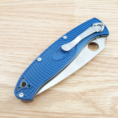 Spyderco Resilience Folding Knife 4.25" CPM S35VN Steel Blade Blue FRN Handle 142PBL -Spyderco - Survivor Hand Precision Knives & Outdoor Gear Store