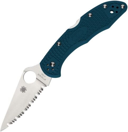 Spyderco Delica 4 Lockback Folding Knife 2.88" K390 Tool Steel Blade Blue FRN Handle 11FSK390 -Spyderco - Survivor Hand Precision Knives & Outdoor Gear Store