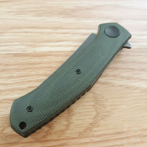 Kershaw Concierge Folding Knife 3.25" D2 Tool Steel Blade OD Green Micarta Handle 4020MCG -Kershaw - Survivor Hand Precision Knives & Outdoor Gear Store