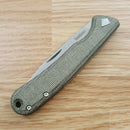 Kershaw Federalist Folding Knife 3.25" CPM-154 Steel Blade Green Canvas Micarta 4320 -Kershaw - Survivor Hand Precision Knives & Outdoor Gear Store