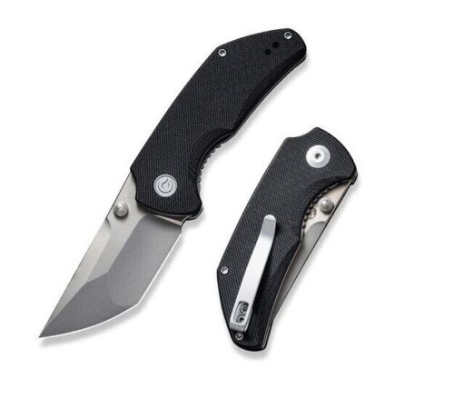 Civivi Thug 2 Linerlock Folding Knife 2.69" Nitro-V Steel Blade Black G10 Handle C20028C2 -Civivi - Survivor Hand Precision Knives & Outdoor Gear Store