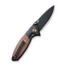 We Knife Co Nitro Mini Framelock Folding Knife 3.13" CPM-20CV Steel Drop Point Blade Brown Linen Micarta Handle 220154 -We Knife Co - Survivor Hand Precision Knives & Outdoor Gear Store