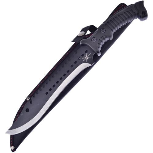 Frost Cutlery Tac Xtreme Fixed Machete 9.75" Stainless Steel Blade Black Rubber Handle X3115 -Frost Cutlery - Survivor Hand Precision Knives & Outdoor Gear Store