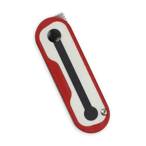 Kizer Cutlery Mini Folding Knife 1.88" S35VN Steel Blade White/Red/Black G-10 Handle 2583A2 -Kizer Cutlery - Survivor Hand Precision Knives & Outdoor Gear Store