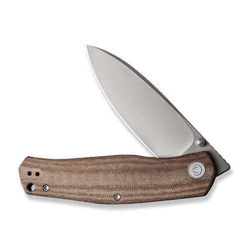 Civivi Sokoke Linerlock Folding Knife 3.38" Sandvik 14C28N Steel Drop Point Blade Brown Linen Micarta Handle C220073 -Civivi - Survivor Hand Precision Knives & Outdoor Gear Store