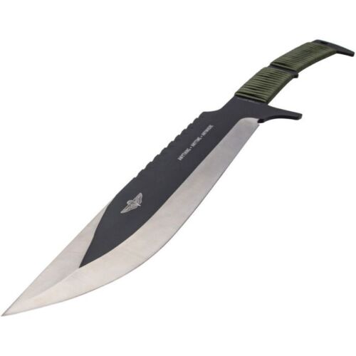 United Cutlery Marines Tak-Kana Sword 14.63” Black Coated 3Cr13 Steel Blade OD Green Cord Wrapped Faux Rayskin Handle 3539 -United Cutlery - Survivor Hand Precision Knives & Outdoor Gear Store