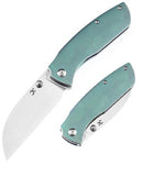 Kansept Knives Convict Folding Knife 3.25" S35VN Steel Blade Green Titanium Handle 1023B3 -Kansept Knives - Survivor Hand Precision Knives & Outdoor Gear Store