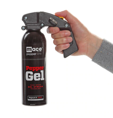 Mace Magnum 9 10% OC Pepper Gel And UV Dye Stream Pattern Reaches Up To 25 Feet With Safety Pin 80572 -Mace - Survivor Hand Precision Knives & Outdoor Gear Store