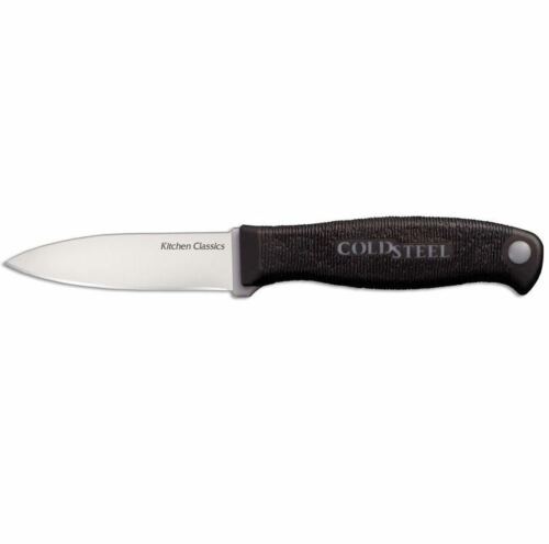 Cold Steel Paring Kitchen Fixed Knife 2.75" 4116 Steel Blade Black Kray-Ex Handle 59KSPZ -Cold Steel - Survivor Hand Precision Knives & Outdoor Gear Store