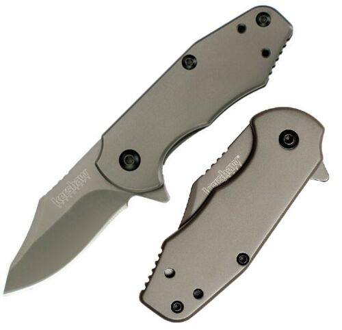 Kershaw Frame Folding Knife 2" 8Cr13MoV Steel Blade Coated Titanium / Stainless Handle 3560 -Kershaw - Survivor Hand Precision Knives & Outdoor Gear Store