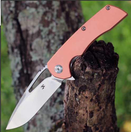 Kansept Kryo Framelock Folding Knife 3.5" S35VN Steel Blade Anodized Copper Handle 001C1 -Kansept Knives - Survivor Hand Precision Knives & Outdoor Gear Store